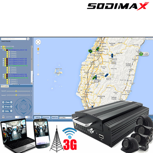 1080P Camera 1TB HDD Mobile DVR with GPS Tracking
