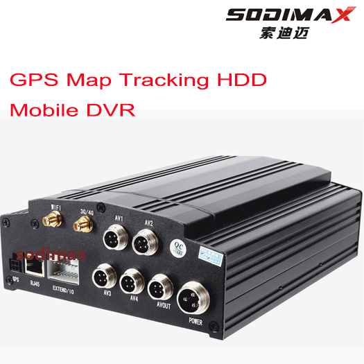 3G Live Video Streaming GPS Map Tracking HDD CCTV Mobile DVR Kit