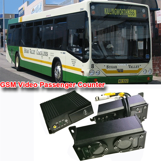 RS232 Binocular Camera 3G MDVR Bus Passenger Counter